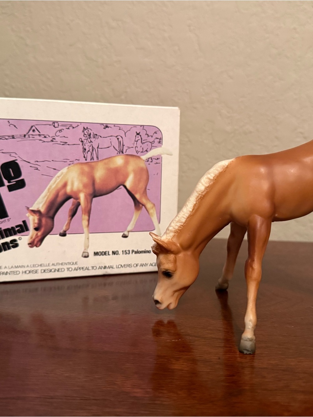 Breyer Palomino Horse Figurine in Tan and Cream